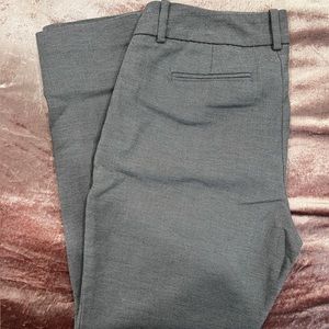 Stretch cropped straight leg dress pants